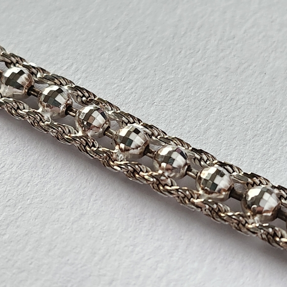 925 silver fancy link bracelet - Picture 7 of 7